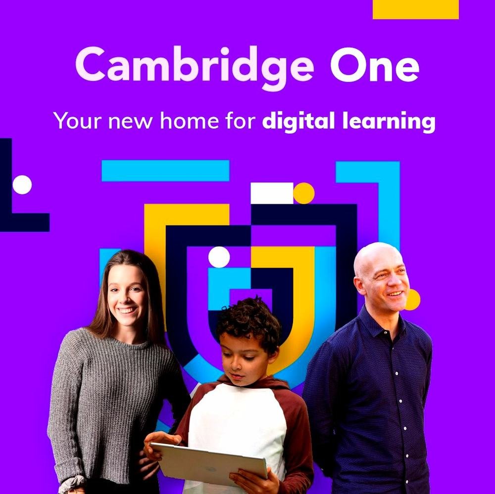 Plataforma digital Cambridge One utilizada pelos alunos